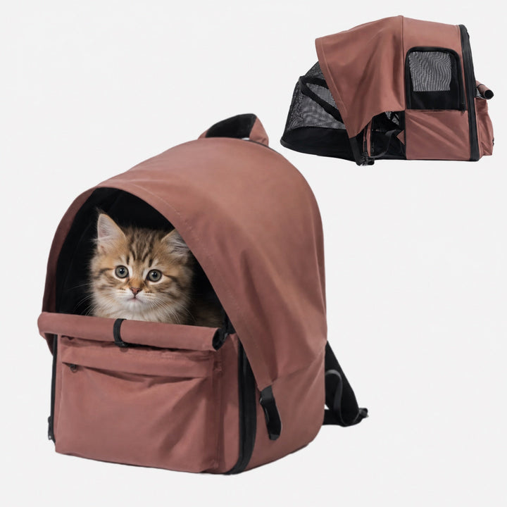 Expandable Cat Carrier Backpack | Breathable Travel Bag with Sunshade