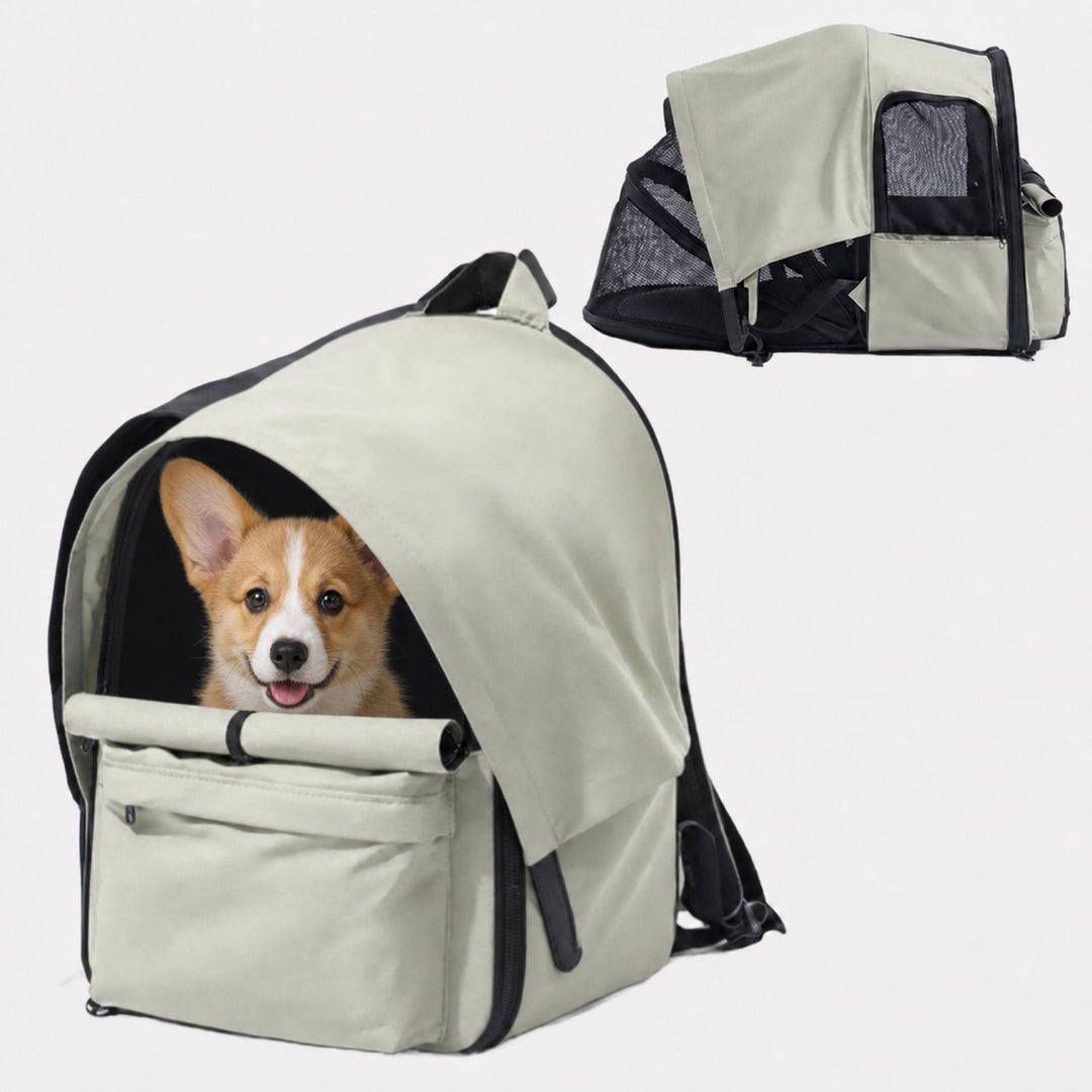 Expandable Cat Carrier Backpack | Breathable Travel Bag with Sunshade