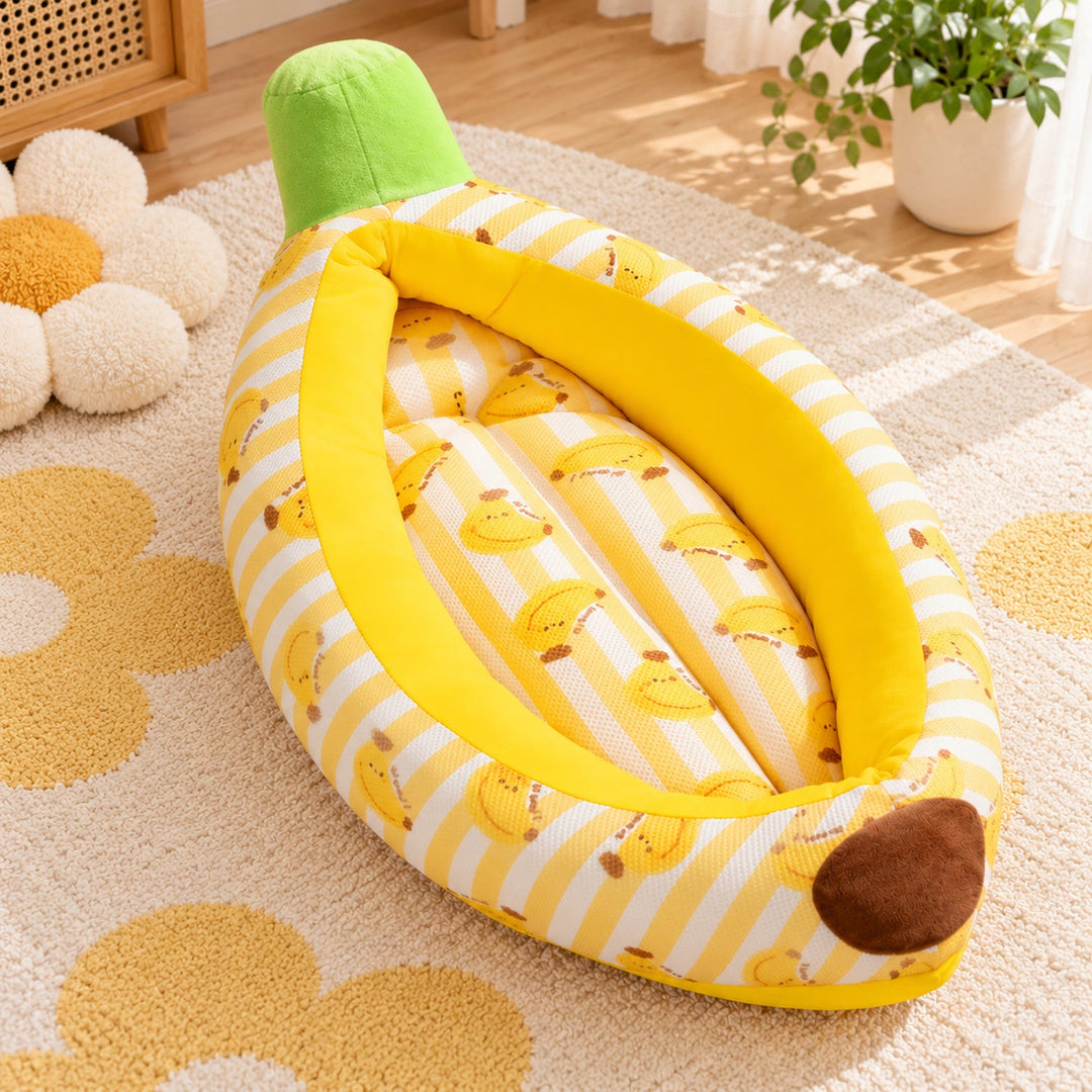 Banana Dog Bed | Breathable All-Season Pet Bed