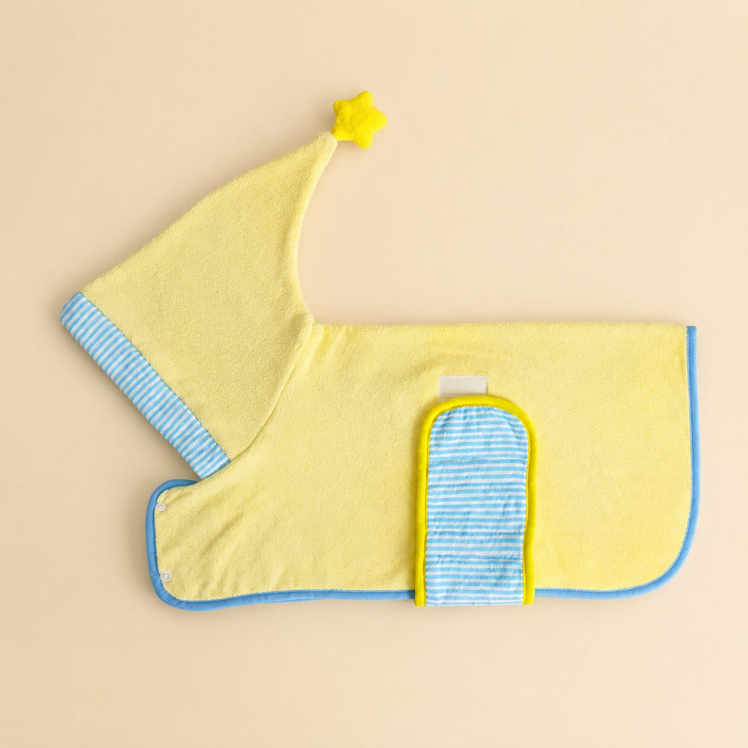 Absorbent Dog Drying Robe | Soft Breathable Hooded Bath Towel