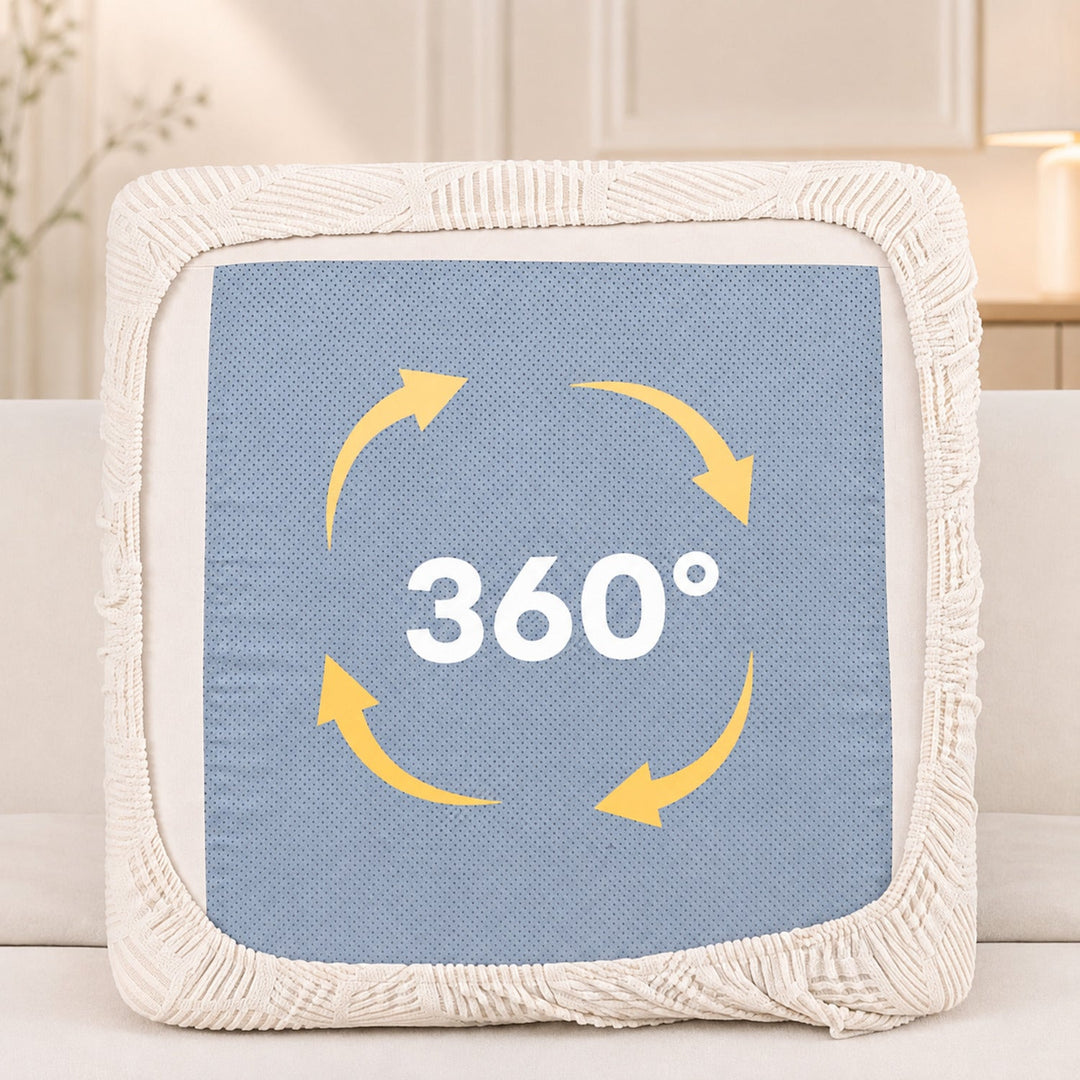 Honeycomb Stretch Sofa Protector | Water-Resistant Full-Coverage Cushion Cover