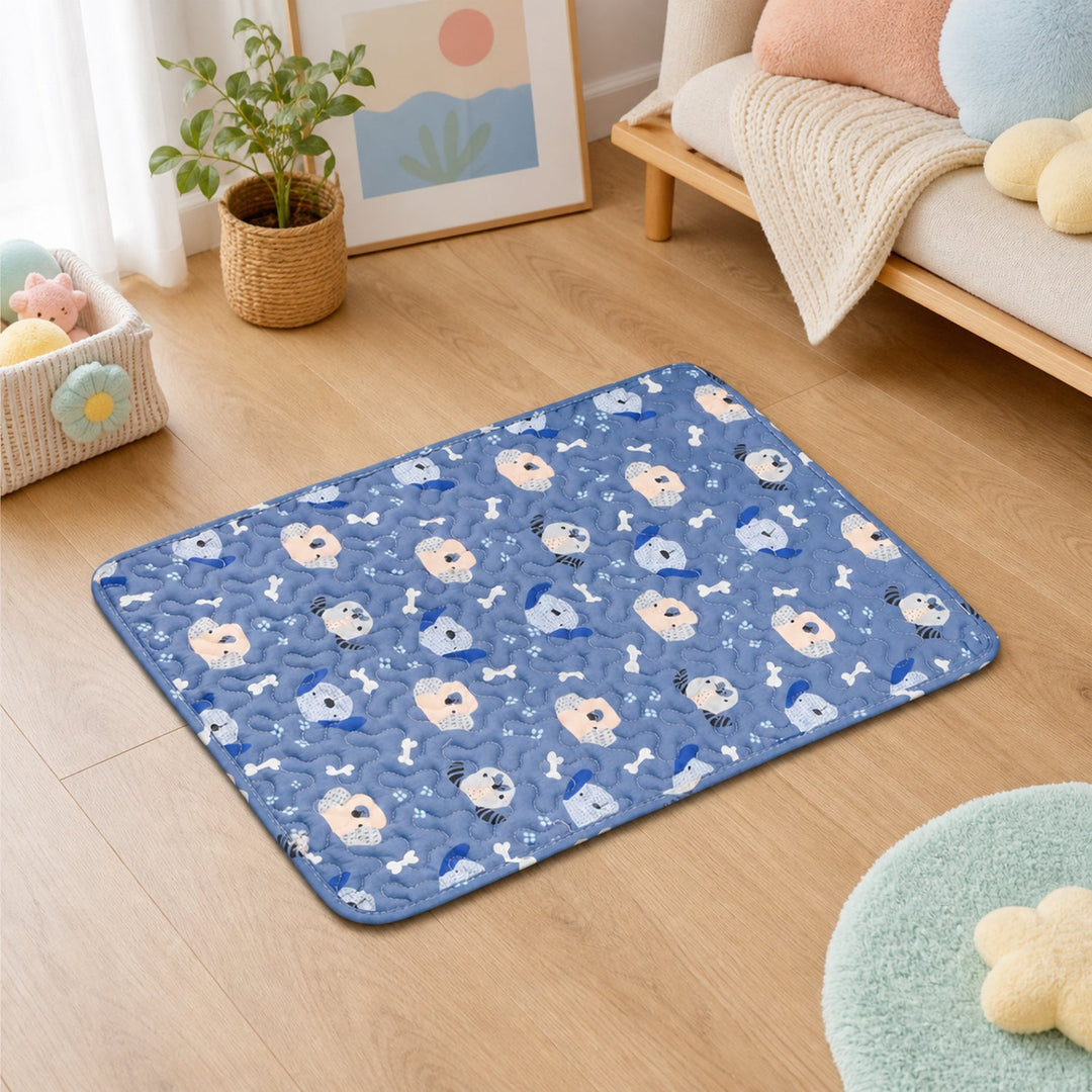 Washable Dog Bed & Cat Bed | Anywhere Quilted Pet Mat | Non-Slip Base