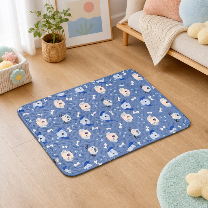 Washable Dog Bed & Cat Bed | Anywhere Quilted Pet Mat | Non-Slip Base