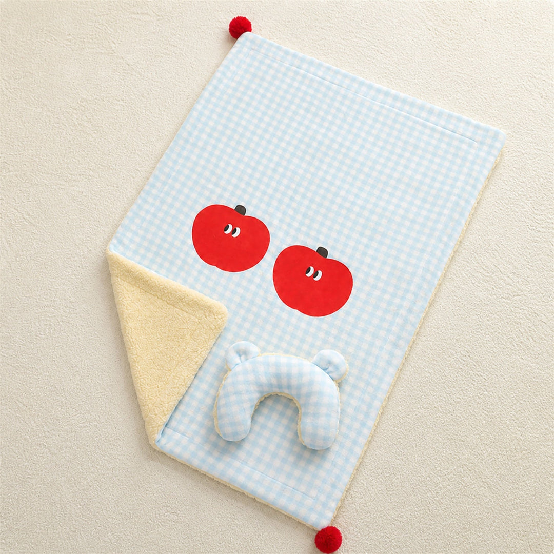 Dog Blanket & Cat Blanket | Reversible Plush with Pillow | Machine Washable