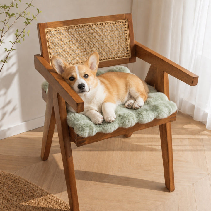 Dog Bed & Cat Bed | Tufted Plush Pet Mat | Soft Cushion for Floors & Chairs