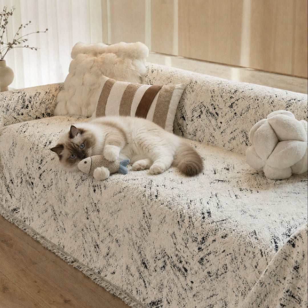 Foggy Cloud Sofa Throw | Chenille | Anti-Slip Scratch-Resistant Pet Cover
