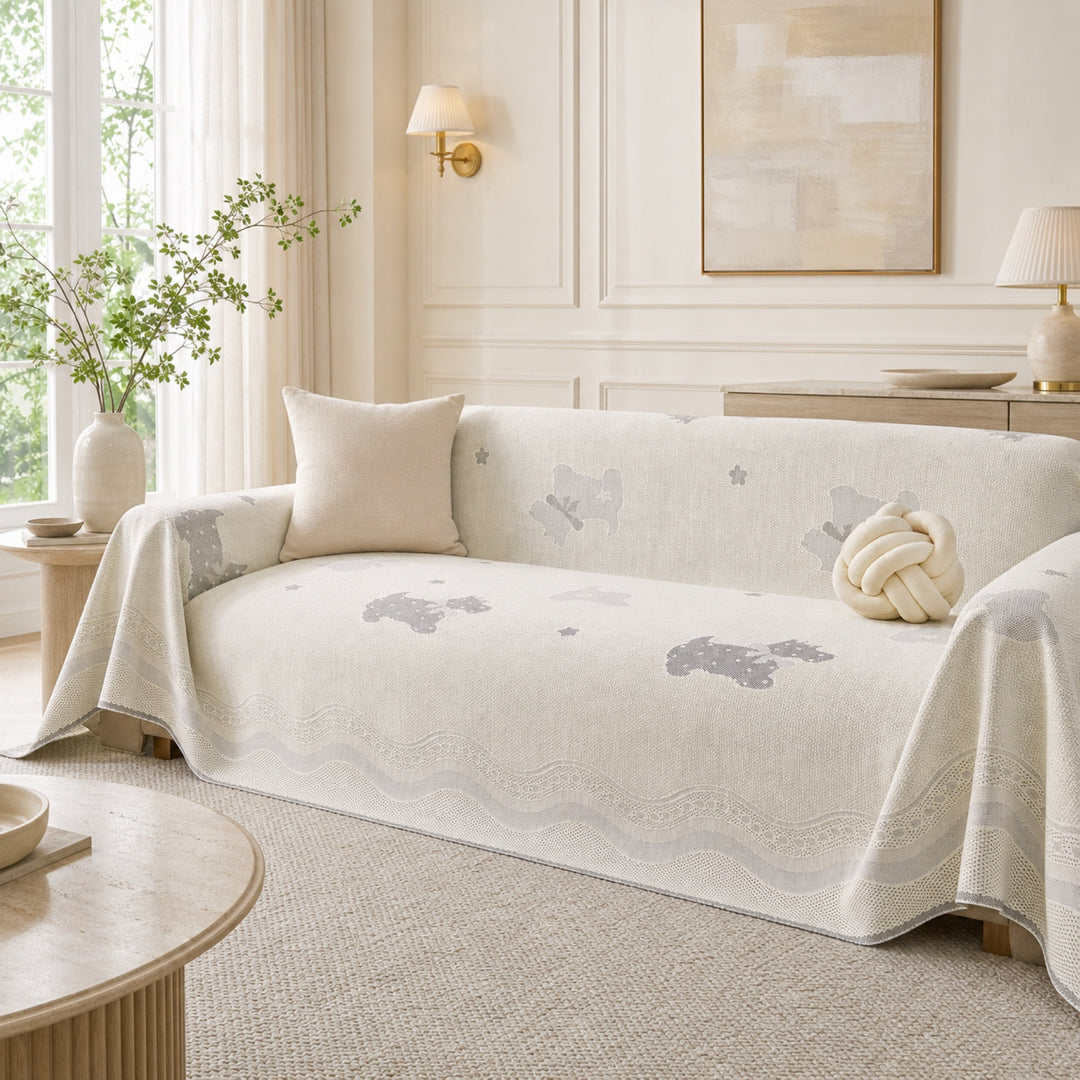 Dreamy Puppy | Cooling Sofa Cover | Breathable Fabric | Anti-Slip & Machine Washable