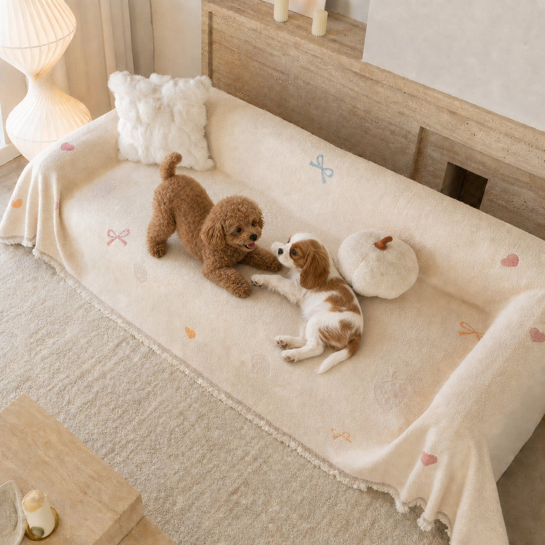 Playful Pet Sofa Throw | Thick Winter Sofa Protector | Machine Washable