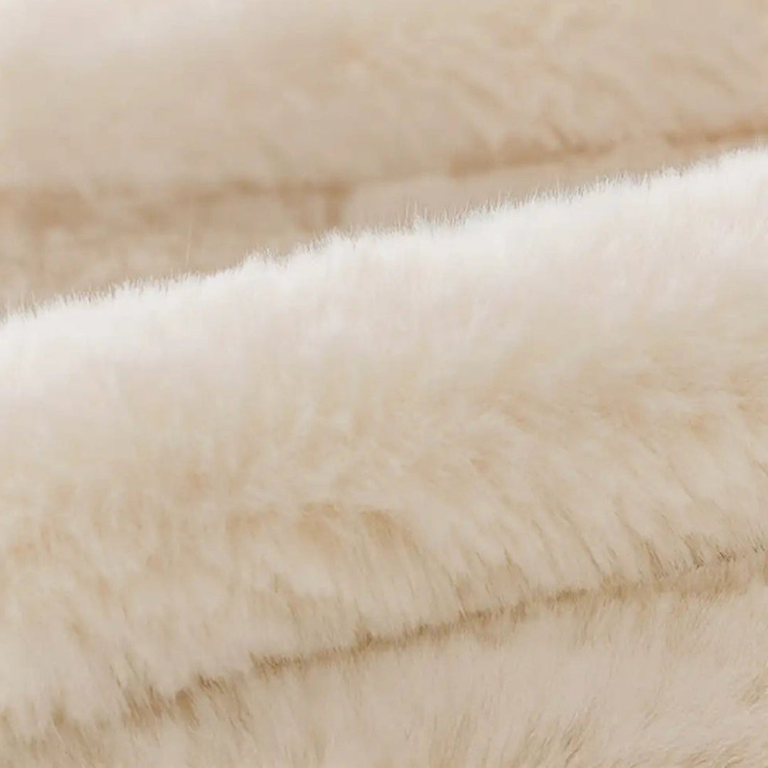 Fluffy Plush Sofa Protector | Thick Soft Non-Slip Washable Cover