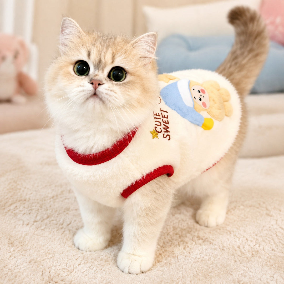 Little Gnome Pet Fleece Jumper | Cosy Winter Outfit for Dogs & Cats