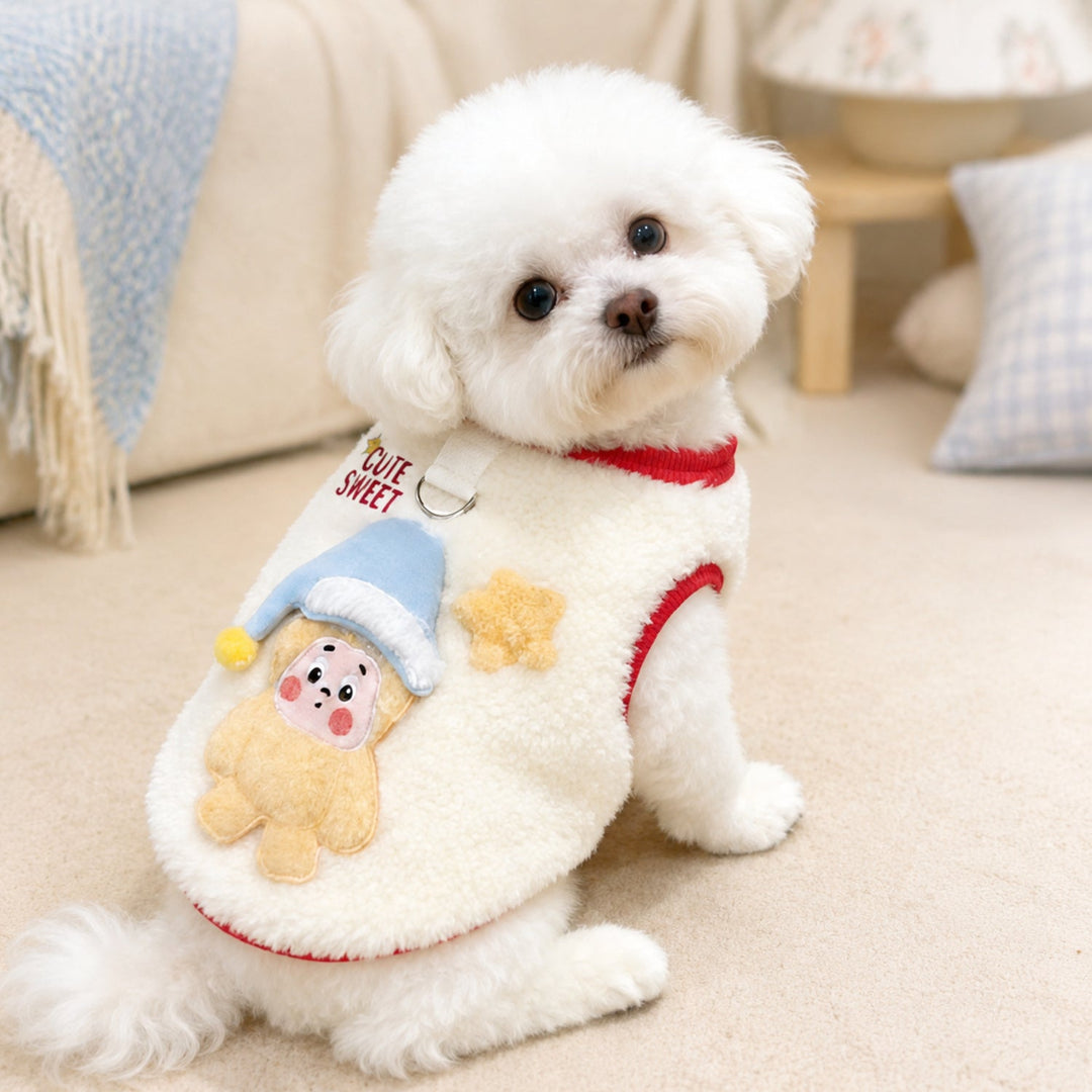 Little Gnome Pet Fleece Jumper | Cosy Winter Outfit for Dogs & Cats