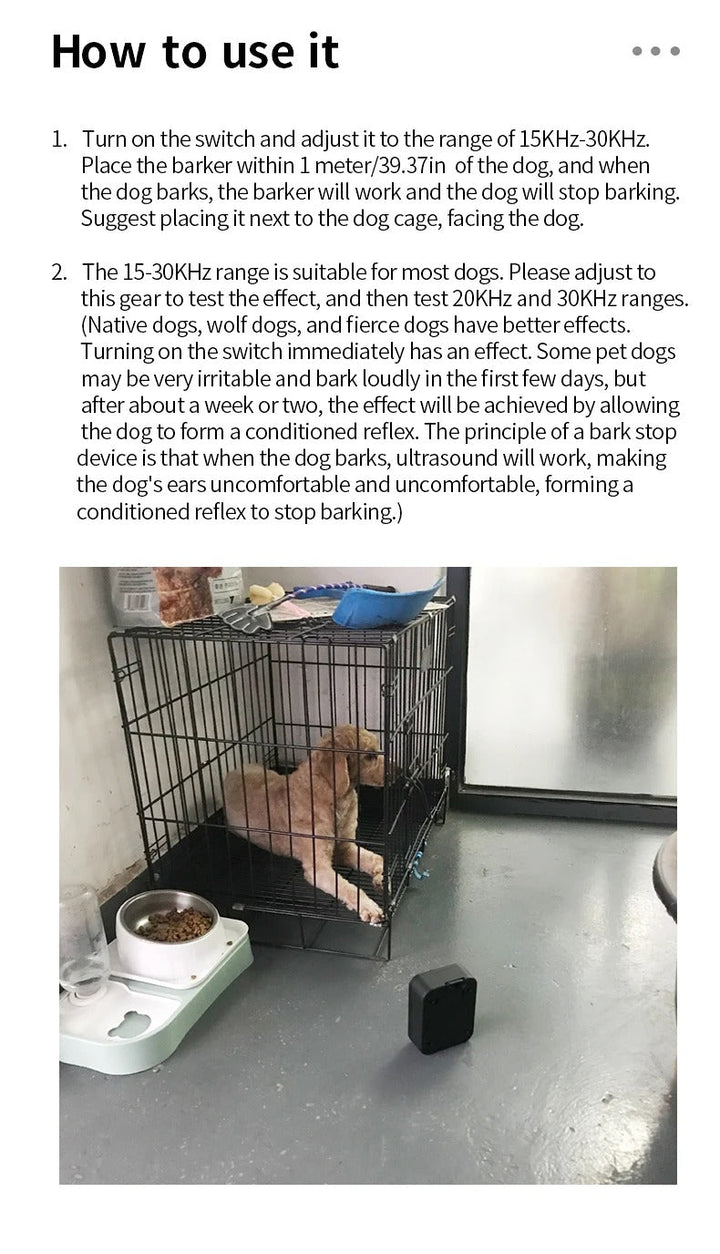 Ultrasonic Anti Bark Training Device