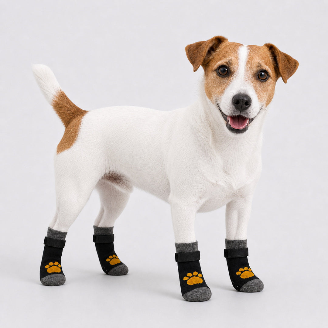 Dog Anti-Slip Socks | Knitted Breathable Fabric | Rubber Grip Indoor Paw Protectors | Sizes S–L