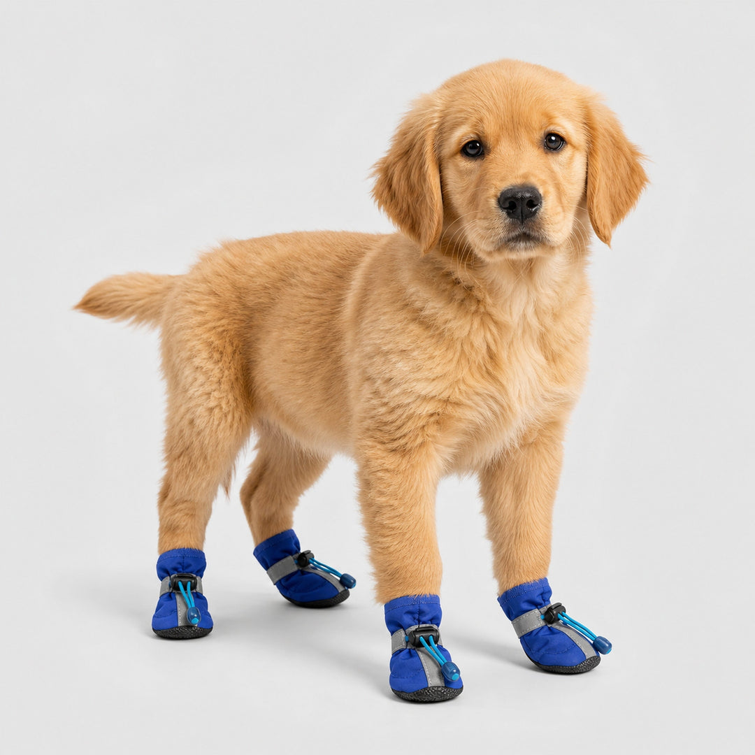 Dog Rain Booties | Waterproof Anti-Slip Paw Shoes | Rubber Sole | Adjustable Fit | Sizes XXS–XXL