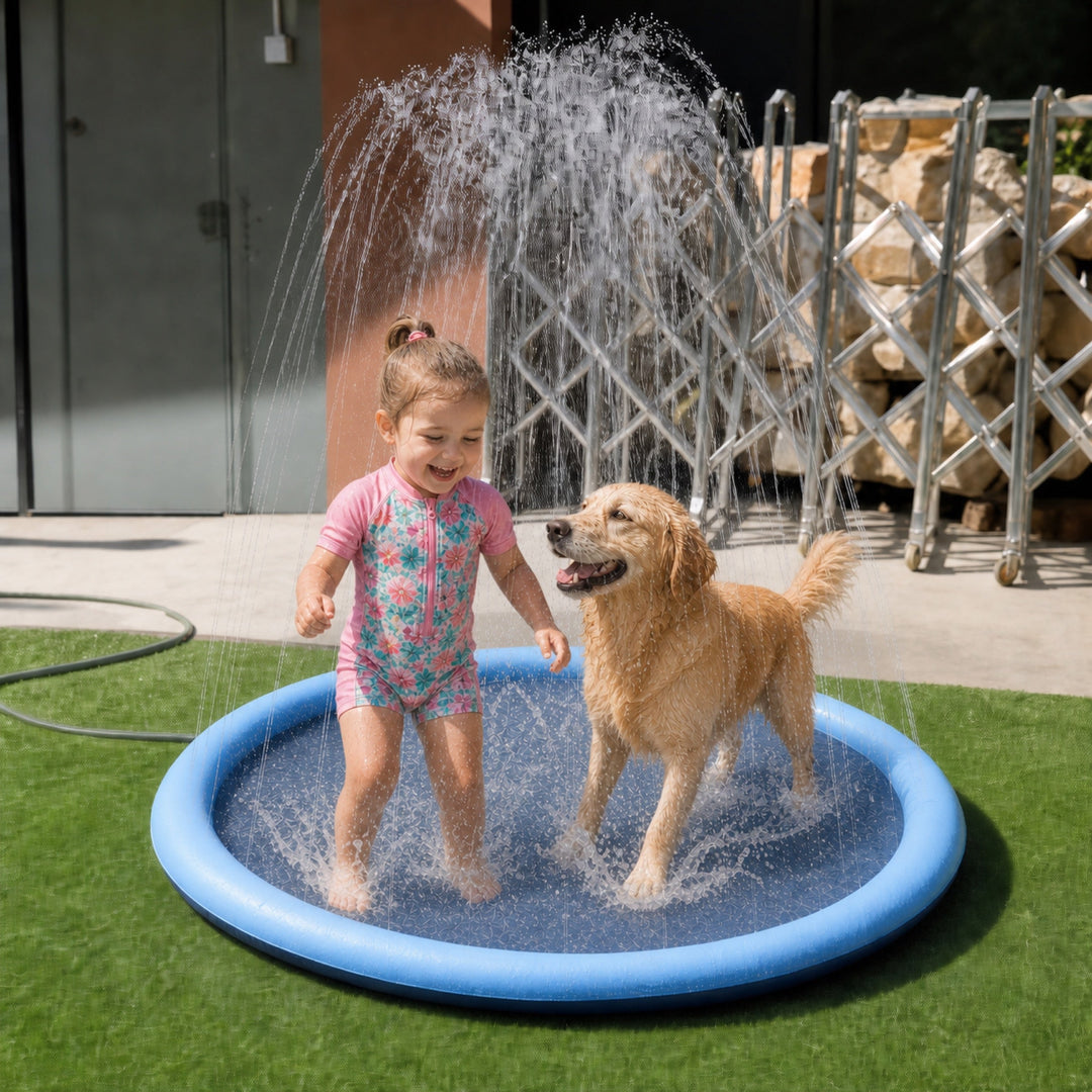 Dog Splash Pad | Inflatable Sprinkler Pool Toy