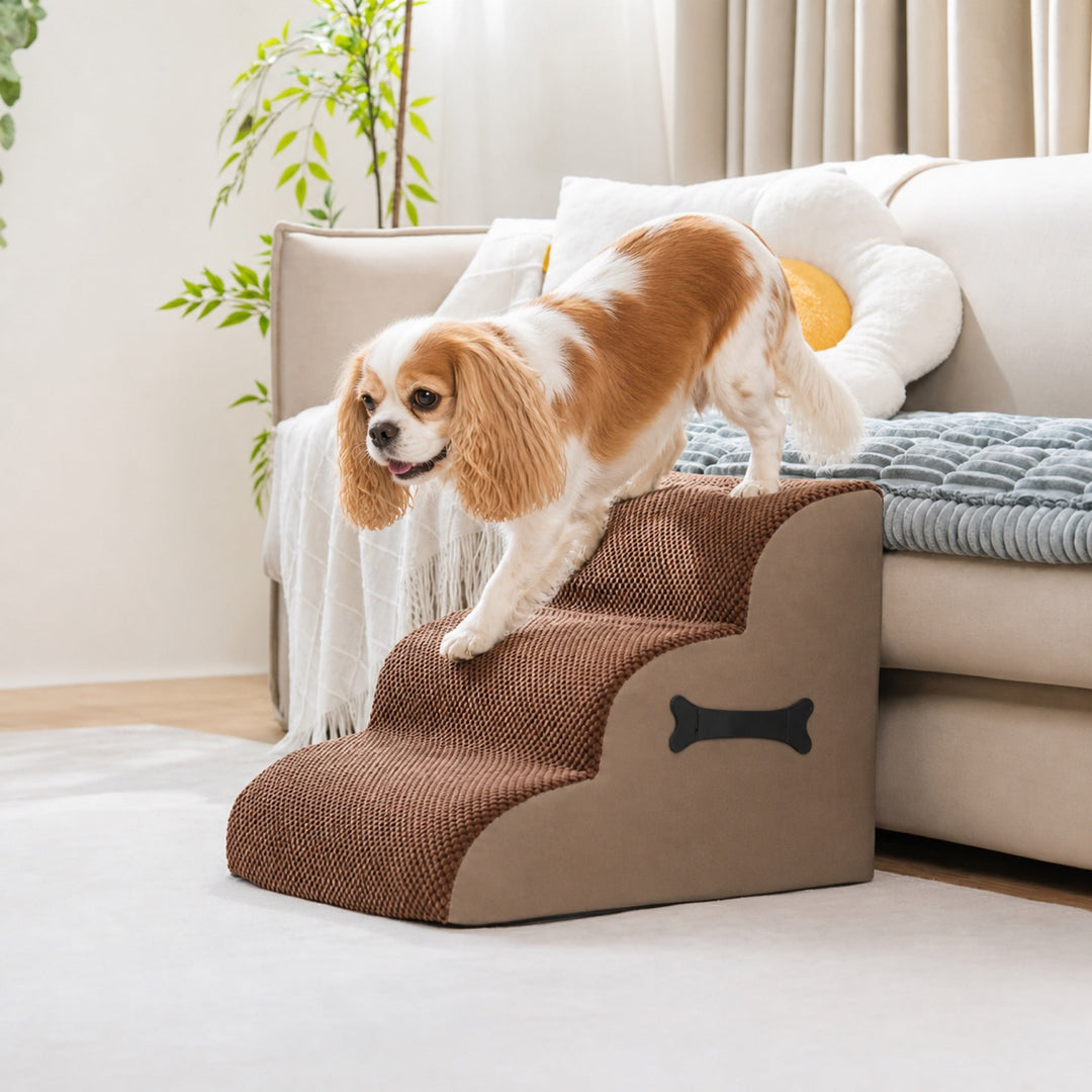 Soft Dog Steps Ramp | Washable Non-Slip Foam Stairs