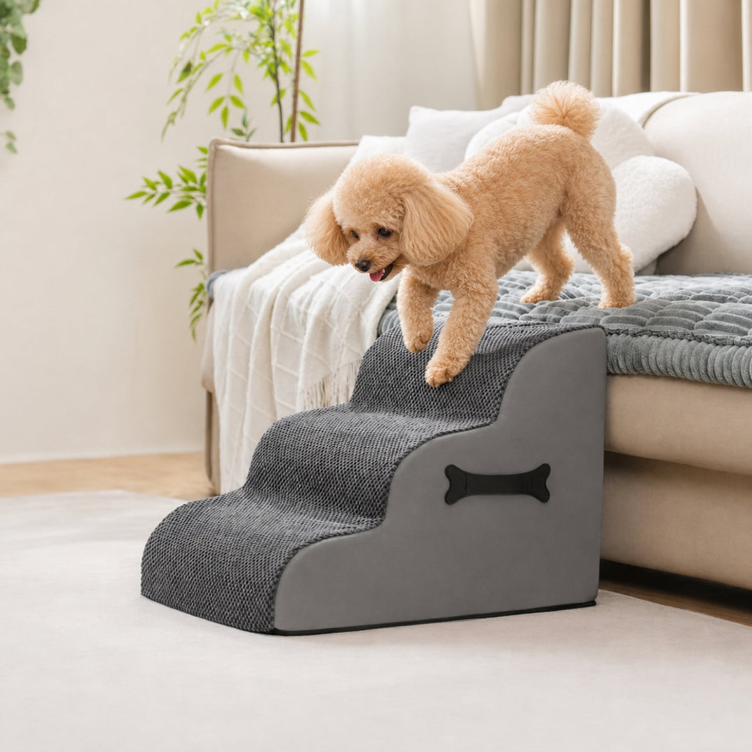 Soft Dog Steps Ramp | Washable Non-Slip Foam Stairs