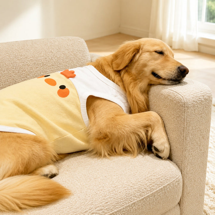 Playful Animal Sleeveless Dog Top | All-Season Polyester | For Medium and Larger Dogs
