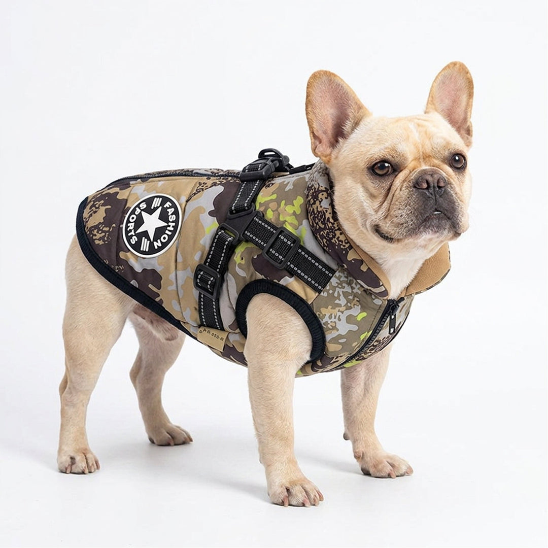 Waterproof Dog Jacket with Built-In Harness | Adjustable | Rain & Wind Protection | Sizes S–5XL