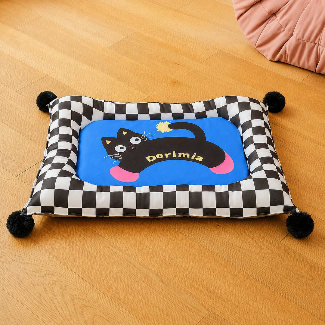 Dog Bed & Cat Bed | Playful Pals Pet Mat | Padded Sides & Waterproof Non-Slip Base