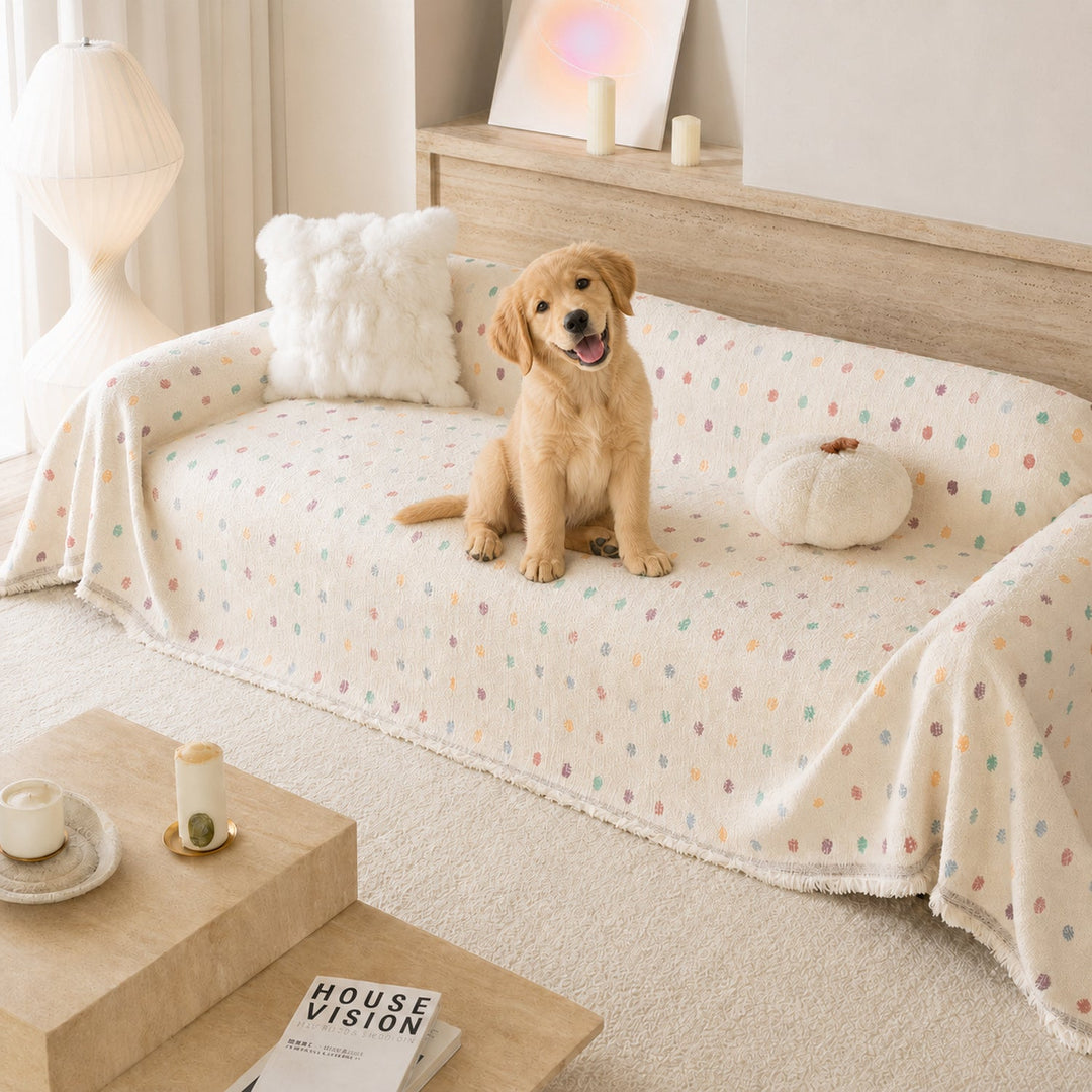 Playful Pet Sofa Throw | Thick Winter Sofa Protector | Machine Washable