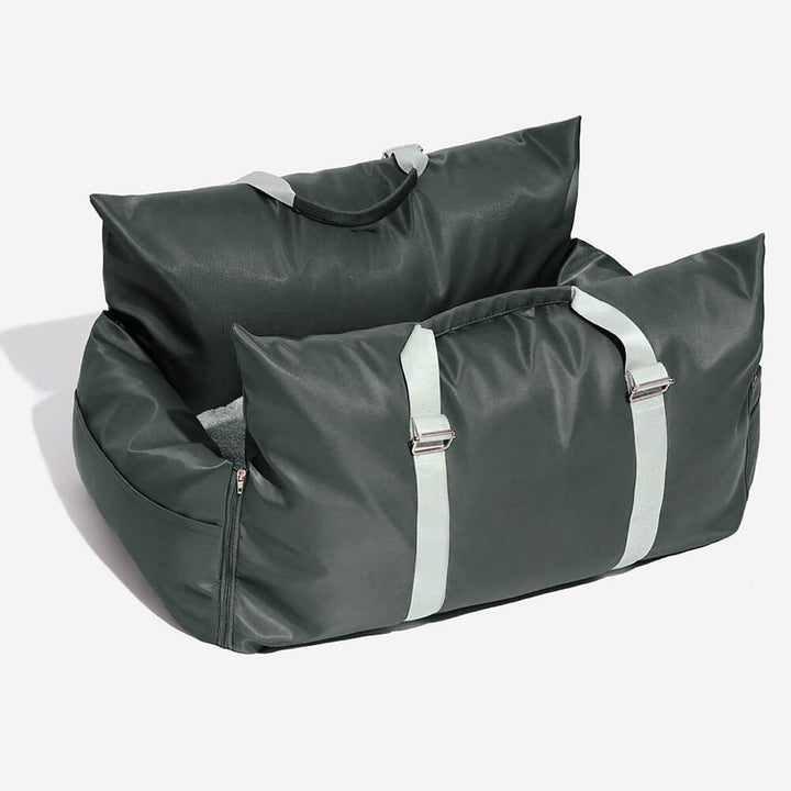 Dog Car Seat Cover | Waterproof Seat Protector | Non-Slip Travel Bed with Safety Bolsters