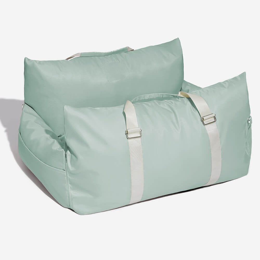 Dog Car Seat Cover | Waterproof Seat Protector | Non-Slip Travel Bed with Safety Bolsters