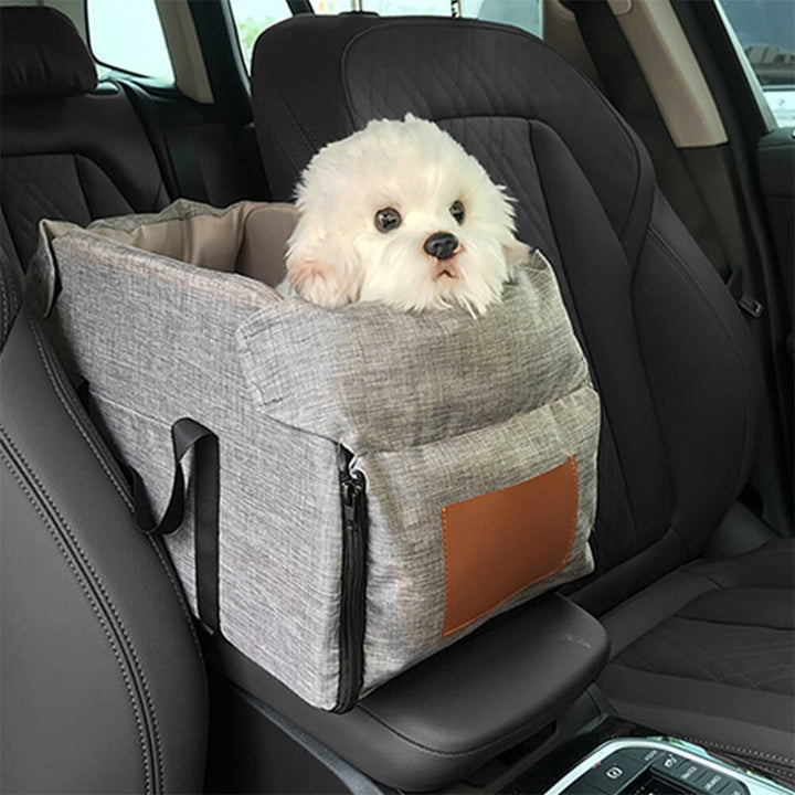 Non-Slip Detachable Contrast Colour Cat & Dog Car Seat Bed