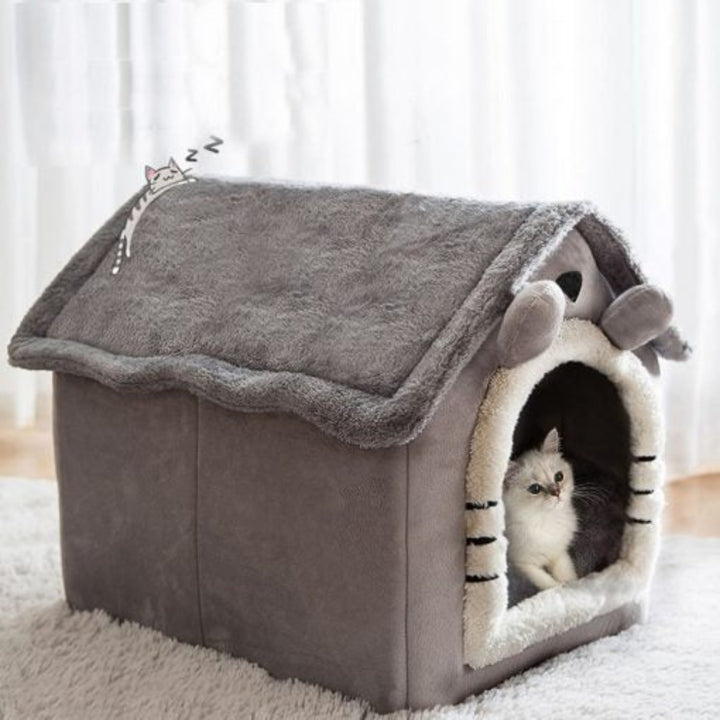 Cat House – Cozy Enclosed Pet Hideaway for Cats