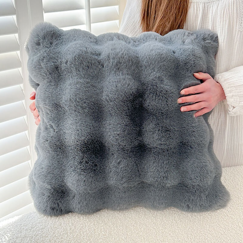 Faux Rabbit Fur Sofa Cover – Ultra Soft Plush Couch Cover for Pets