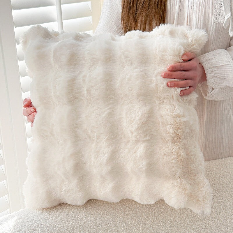 Faux Rabbit Fur Sofa Cover – Ultra Soft Plush Couch Cover for Pets