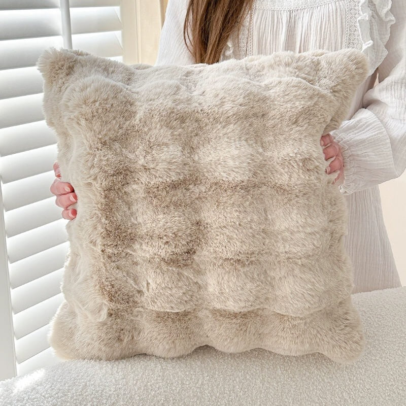 Faux Rabbit Fur Sofa Cover – Ultra Soft Plush Couch Cover for Pets