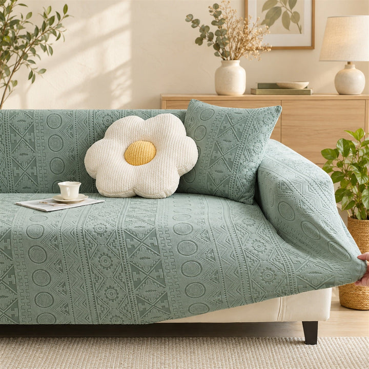 Stretch Sofa Cover | Full-Coverage Sofa Protector | Polyester & Elastane