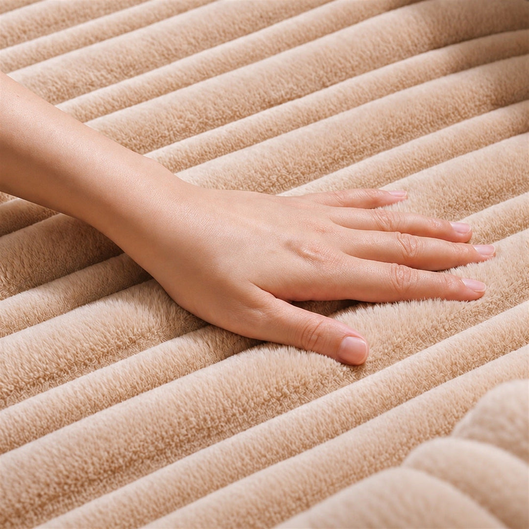 Waterproof Sofa & Recliner Cover | Ribbed Plush | Non-Slip, Machine Washable