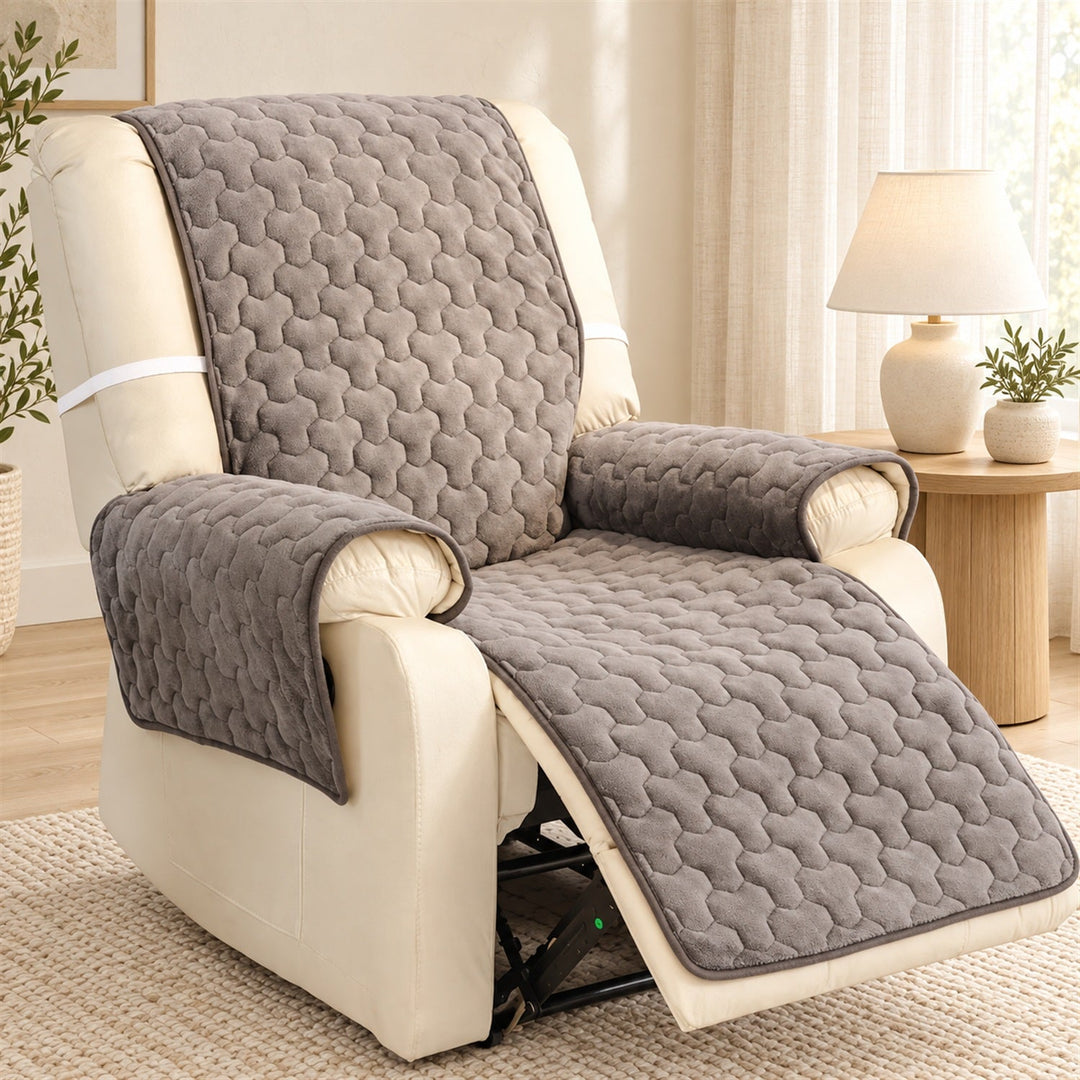 One-Piece Sofa & Recliner Cover | Non-Slip, Machine Washable
