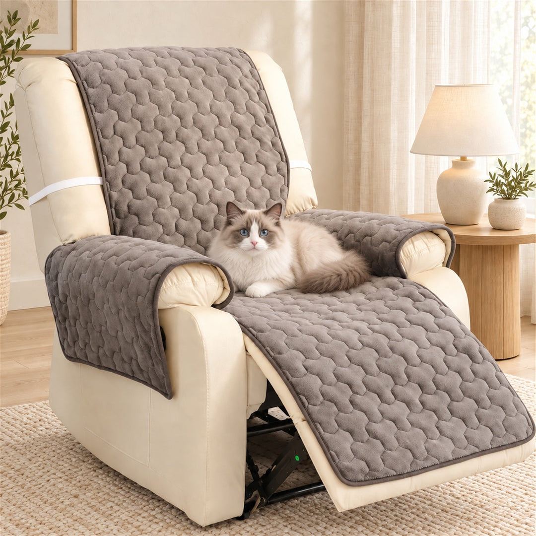 One-Piece Sofa & Recliner Cover | Non-Slip, Machine Washable