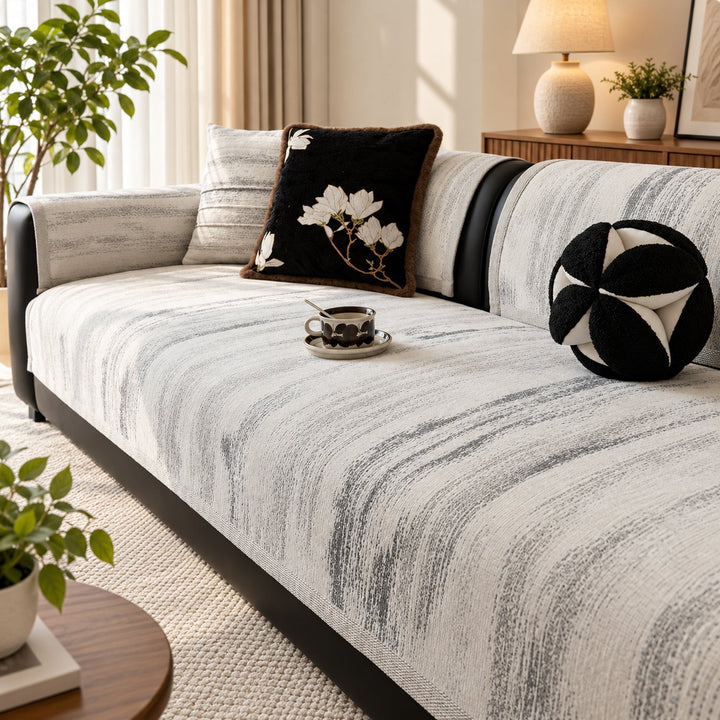 Sofa Cover & Chenille Sofa Throw | Non-Slip & Machine-Washable