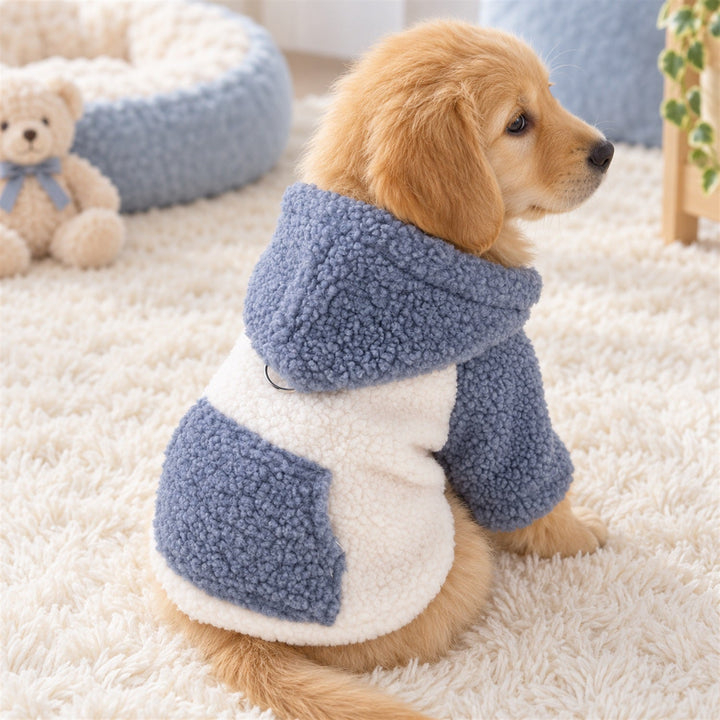Cosy Pocket Dog Coat | Soft Fleece | Hood & Lead Ring