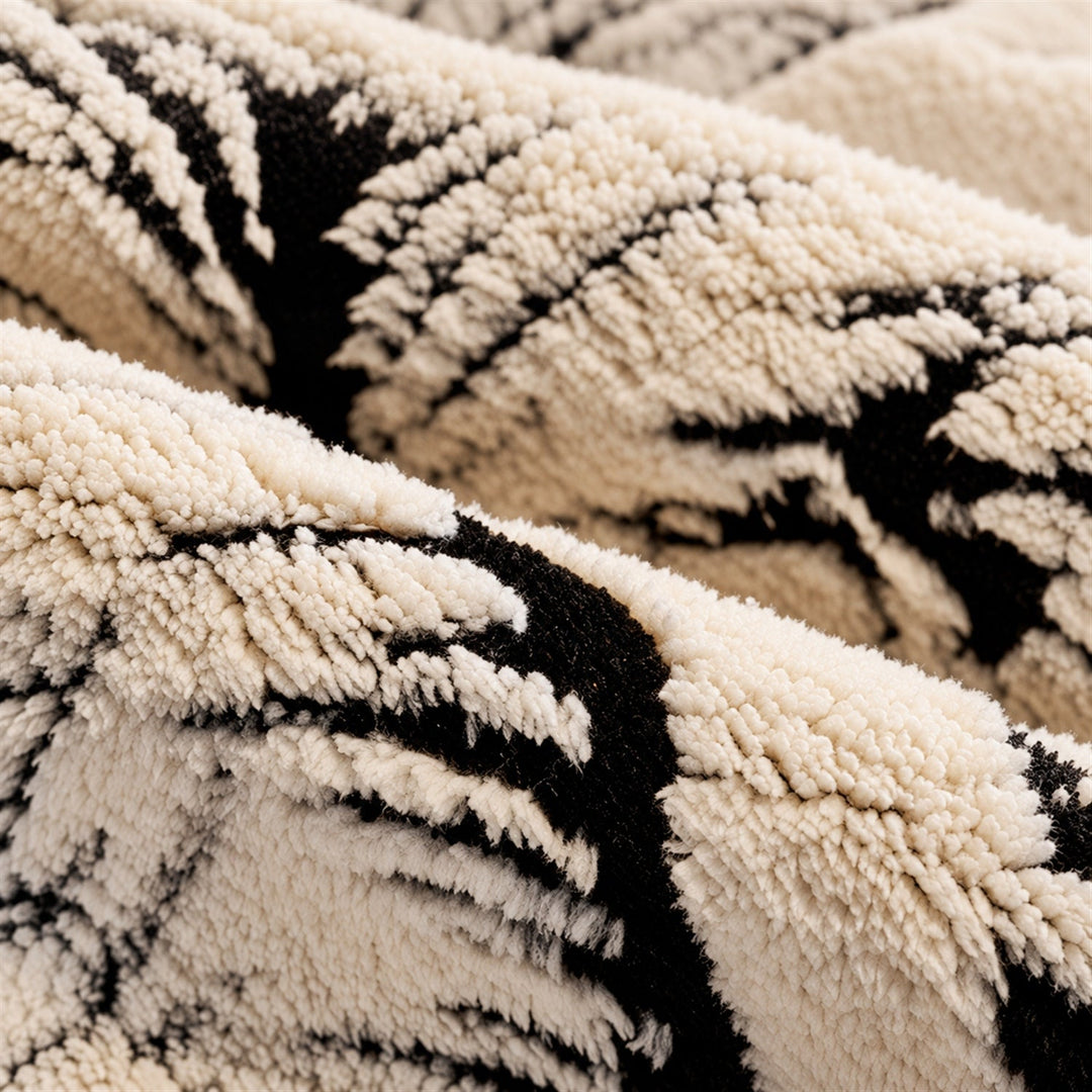 Leaf Tufted Sofa Cover | Thick Plush | Non-Slip & Machine Washable