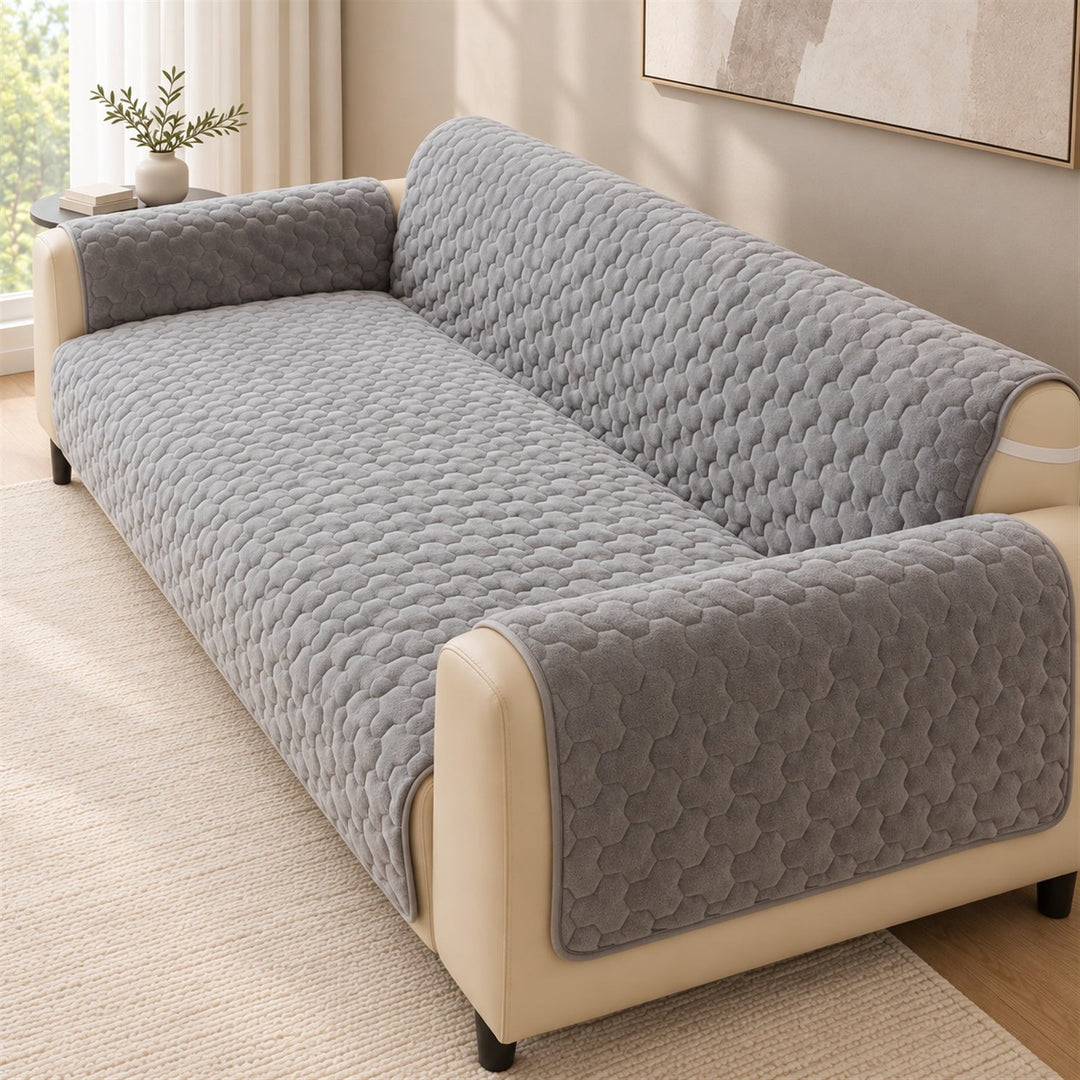 One-Piece Sofa & Recliner Cover | Non-Slip, Machine Washable
