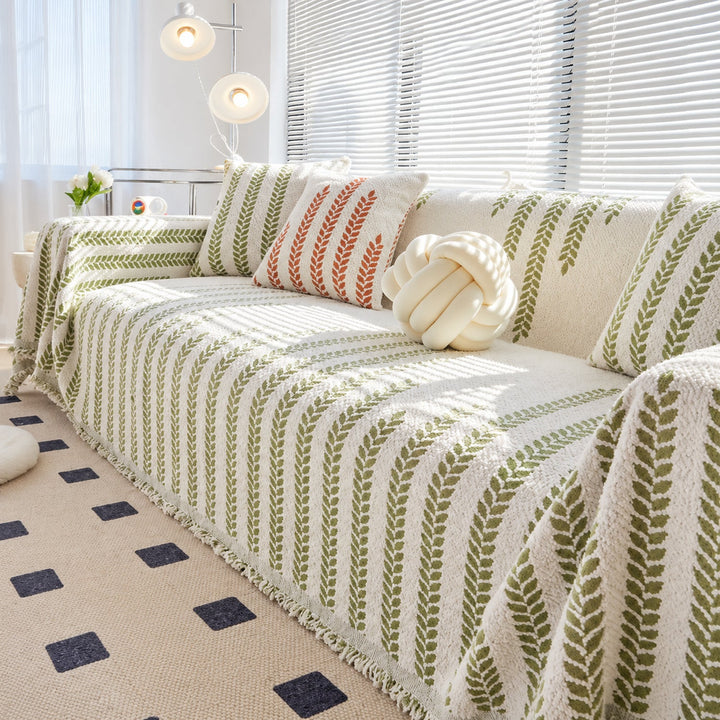 Plush Fleece Sofa Cover & Sofa Throw | Cat-Scratch-Resistant | Machine-Washable