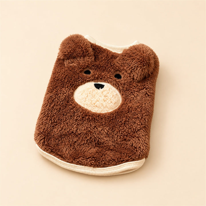 Cuddle Bear Dog Jumper | Soft Sleeveless Fleece for Autumn & Winter
