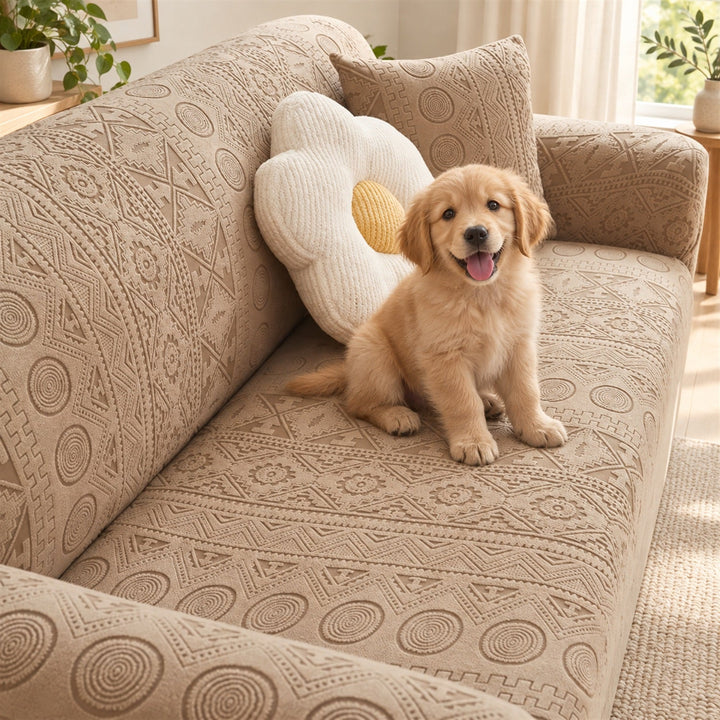 Stretch Sofa Cover | Full-Coverage Sofa Protector | Polyester & Elastane