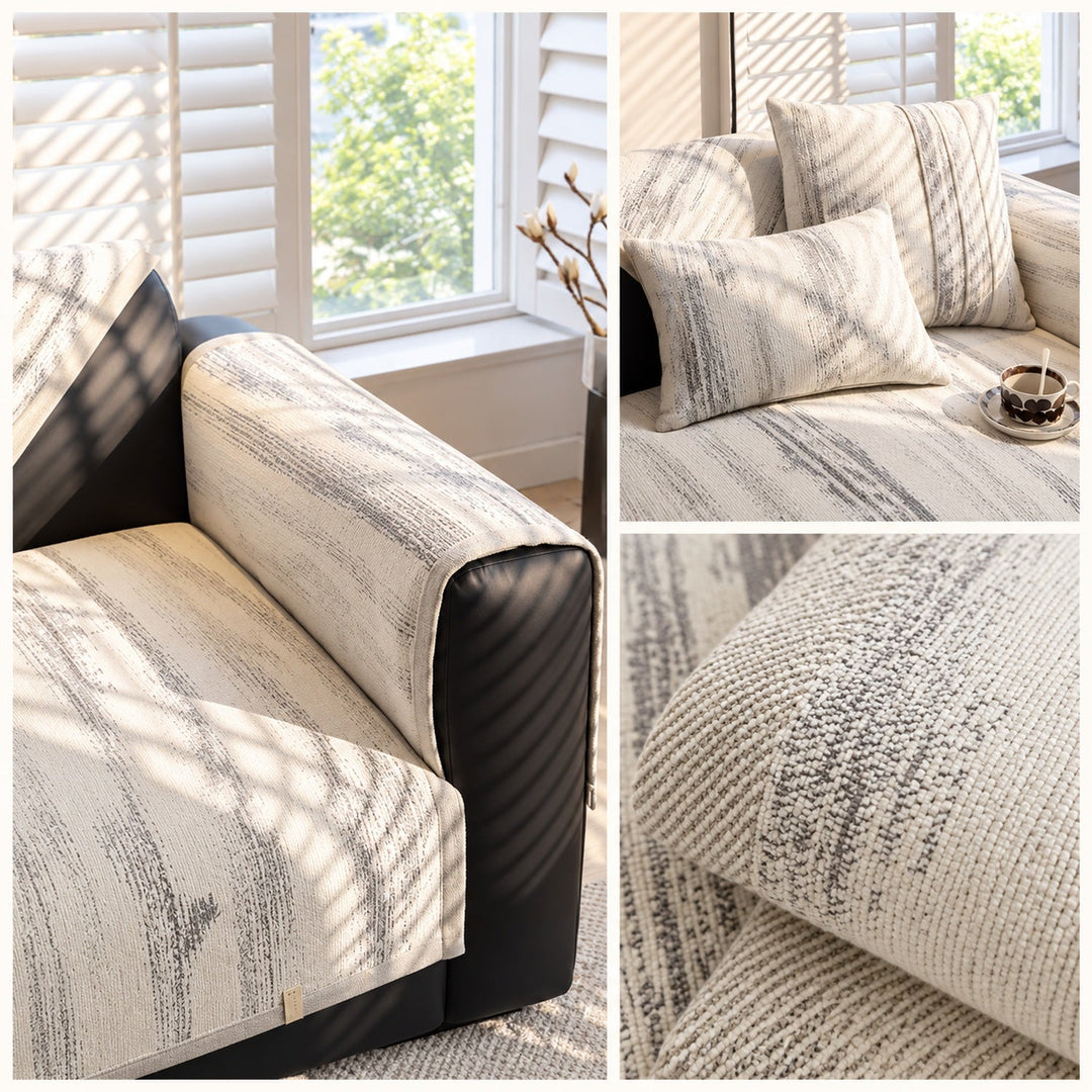 Sofa Cover & Chenille Sofa Throw | Non-Slip & Machine-Washable