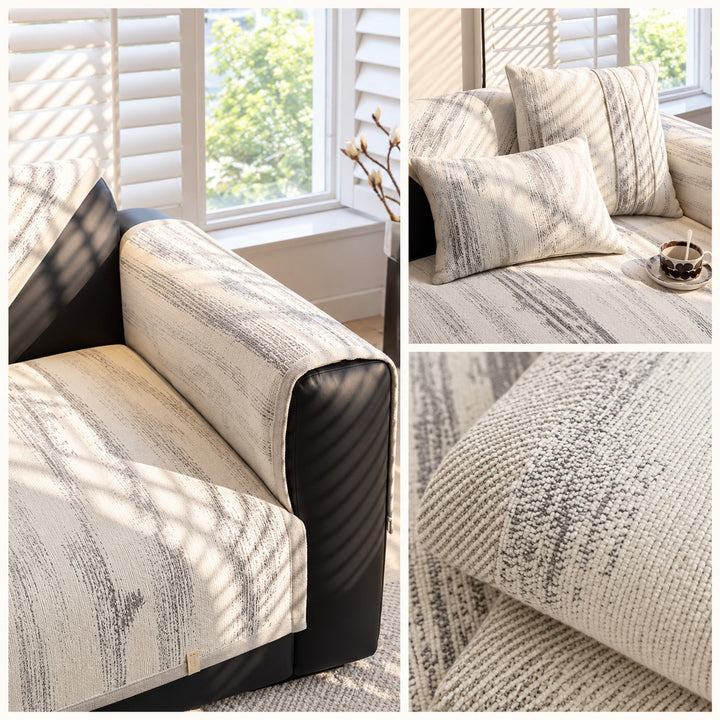 Sofa Cover & Chenille Sofa Throw | Non-Slip & Machine-Washable