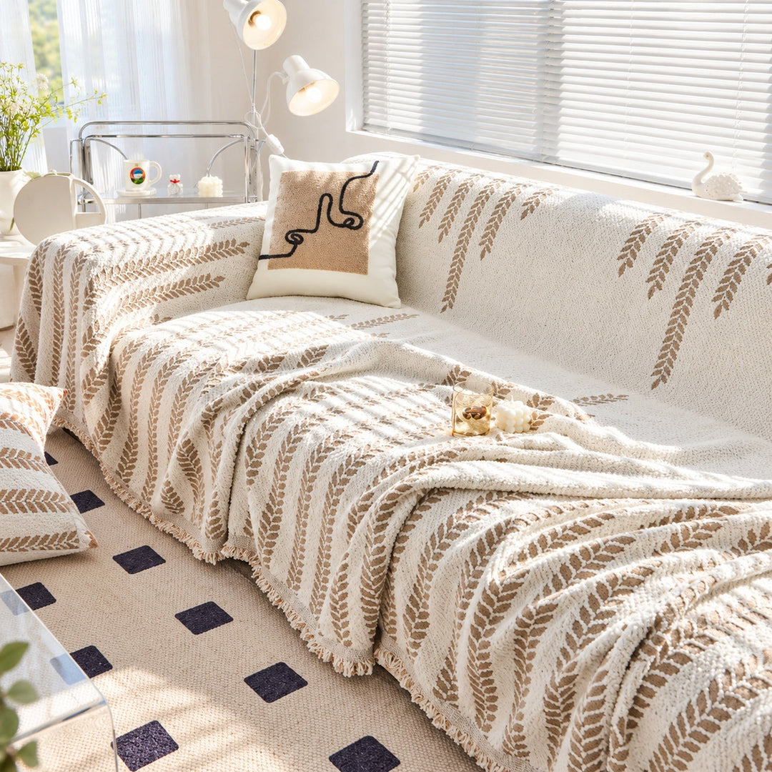 Plush Fleece Sofa Cover & Sofa Throw | Cat-Scratch-Resistant | Machine-Washable