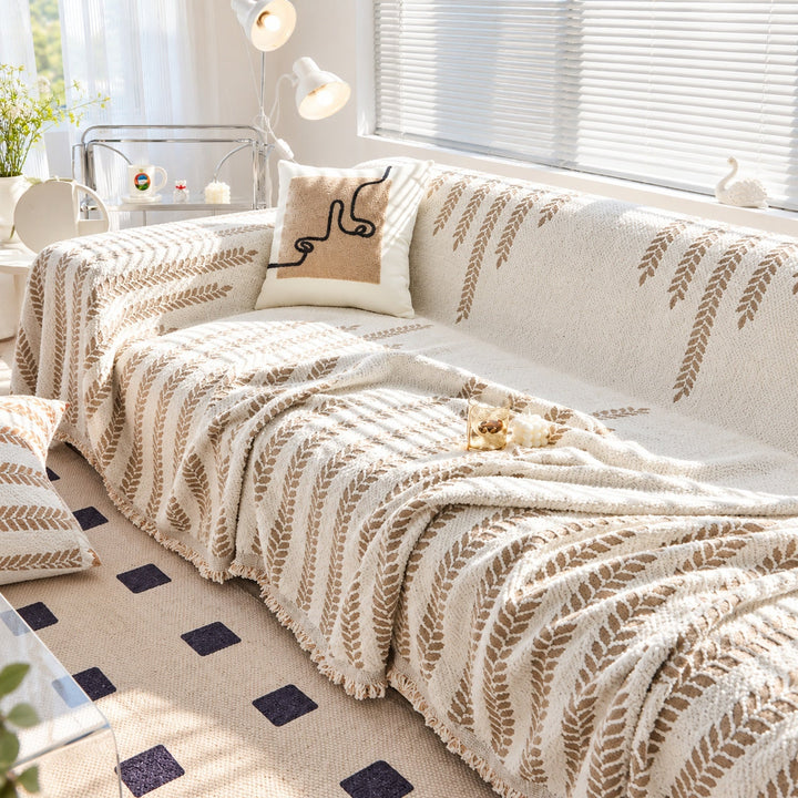 Plush Fleece Sofa Cover & Sofa Throw | Cat-Scratch-Resistant | Machine-Washable