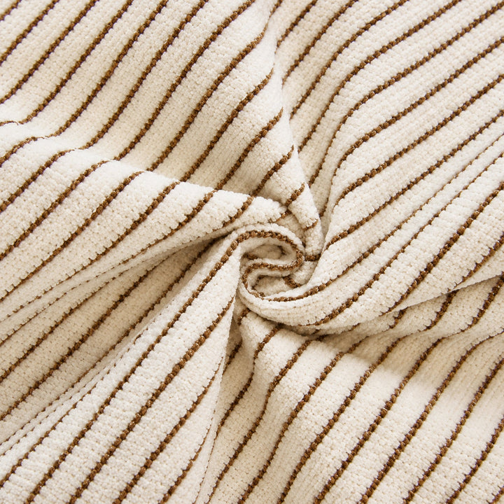 Sofa Cover | Chenille Sofa Protector | Non-Slip Cat-Scratch Resistant | Pom-Pom Trim