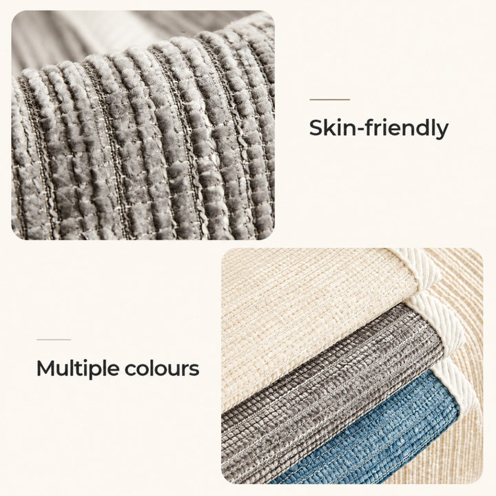 Striped Chenille Sofa Cover | Anti-Scratch & Non-Slip | Pet Proof | Machine Washable