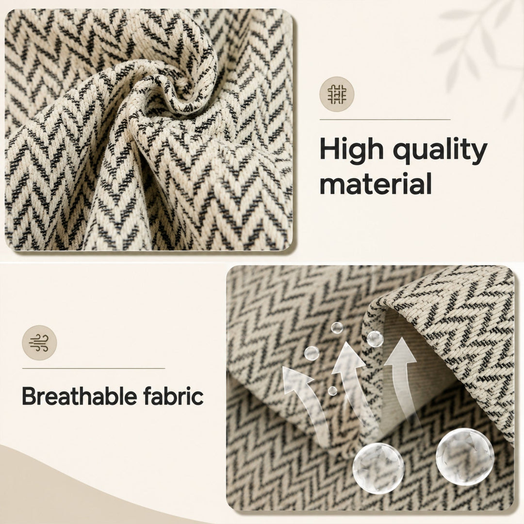 Solid Colour Chenille Sofa Cover | Anti-Scratch Herringbone Couch Protector | Durable